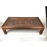 Indian Hand Carved Solid Wood Coffee Table C37